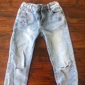Lucky Brand denim jeans with cute quotes